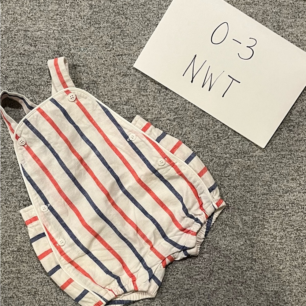 Janie and Jack striped romper